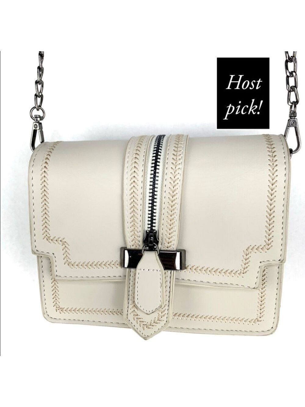 new-fashion Faux Leather Flap Cover Crossbody Bag - Picture 1 of 9